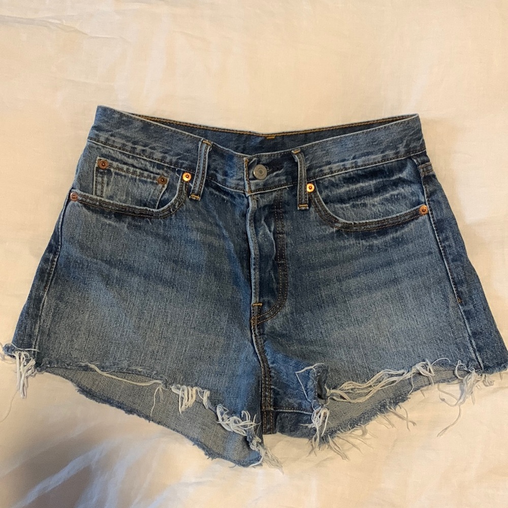 Levi’s Denim Shorts Button Fly - image 1